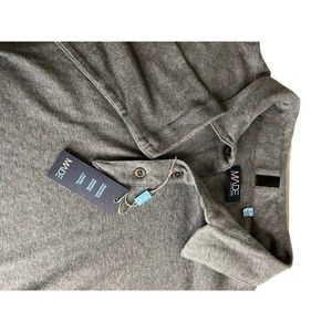 Made Came Newton Shirt New Gray Henley‎ Pullover T-Shirt Large